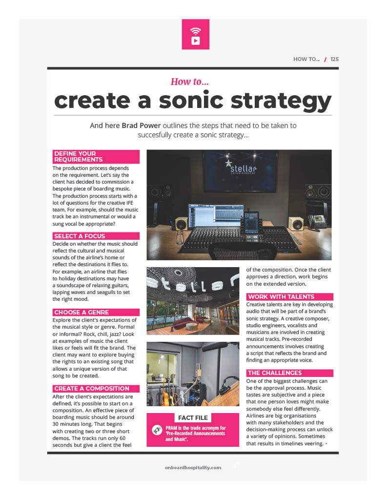 Onboard Hospitality Sonic Strategy Article - page 2
